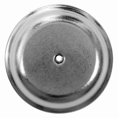 AMERICAN BUILT PRO Clean-Out Cover Plate, 7-1/4 in. Diameter Plastic Bellshape Chrome 107BC P1